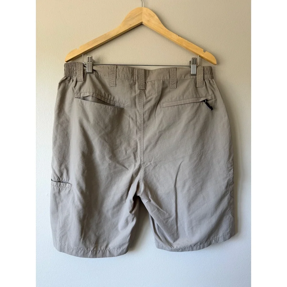 Red Head Brand Co Cargo Hiking Shorts 38 Khaki Tan Nylon Outdoor Utility